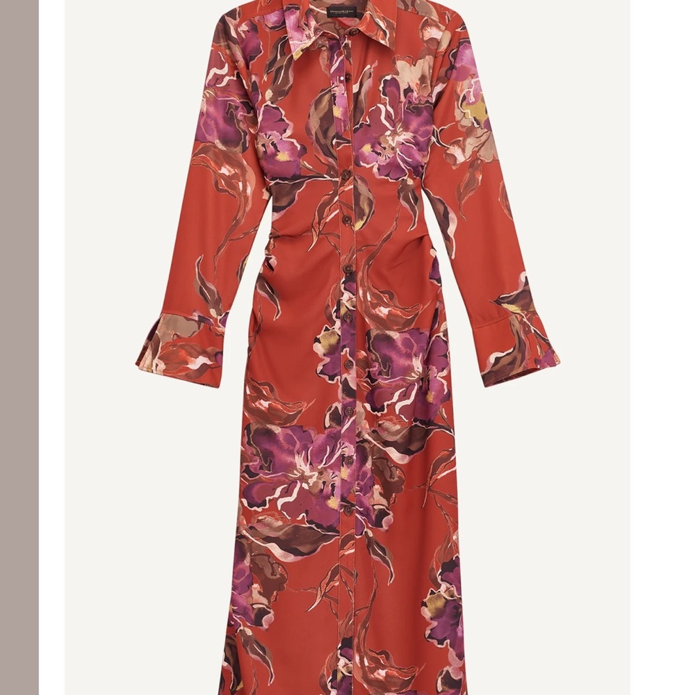 Floral Red Dress